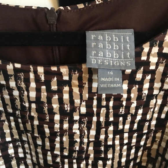 Rabbit Rabbit Rabbit Designs Knee Length Dress S14 - Picture 3 of 4